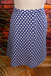 Vintage Polka Dots Punkterock blau