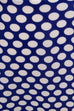 Vintage Polka Dots Punkterock blau