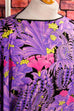 Boho Stretchtop Tunika Neon 60er 70er Abendmode Boho bunt Disco Frau L 44-46 lila M 40-42 real-boho real-disco Schlager Special vintageberlin.de