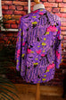 Boho Stretchtop Tunika Neon 60er 70er Abendmode Boho bunt Disco Frau L 44-46 lila M 40-42 real-boho real-disco Schlager Special vintageberlin.de