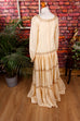Vintage Boho Brautkleid creme 60er 70er beige Boho boho-wedding Frau Hippie Hochzeit M 40-42 real-boho Special weiß vintageberlin.de