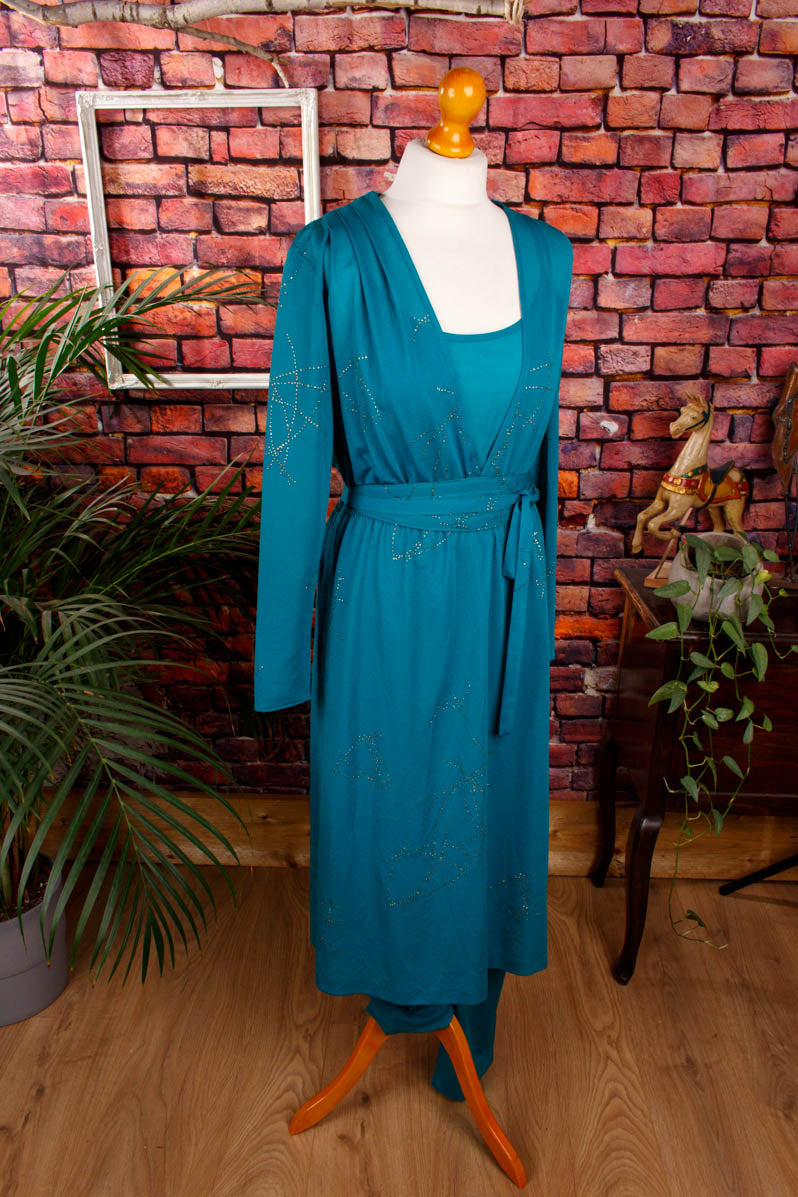 Boho Tunika+Overall türkis gold