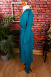 Boho Tunika+Overall türkis gold 60er 70er Abendmode Boho Disco Frau gold real-boho real-disco S 36-38 Schlager Special türkis vintageberlin.de