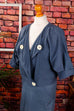 80er Ethno Kostüm taubenblau 80er blau Boho Frau S 36-38 vintageberlin.de