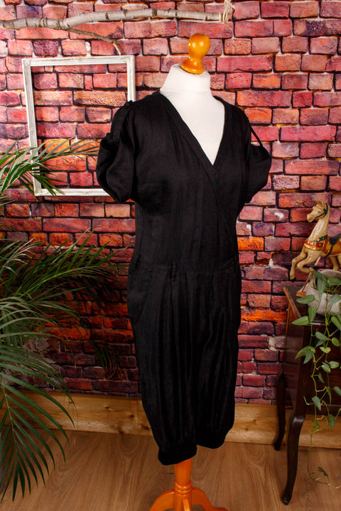 BOSS Jumpsuit schwarz Default Title Designer Frau S 36-38 schwarz vintageberlin.de