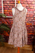 Vintage Dirndl rosa Brokat 70er Boho Dirndl Frau M 40-42 Rockabilly rosa Schlager Special vintageberlin.de