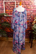 Hippiekleid blau bunt Chiffon Default Title 70er blau Boho Frau Hippie lila S 36-38 Special vintageberlin.de
