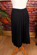 Plissee Rock schwarz 70er Frau Gothic S 36-38 schwarz Special vintageberlin.de
