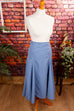 Vintage Glockenrock blau 70er blau Frau M 40-42 Rockabilly Special vintageberlin.de