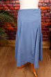 Vintage Glockenrock blau 70er blau Frau M 40-42 Rockabilly Special vintageberlin.de