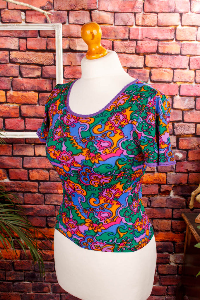 60s Disco Stretchtop bunt