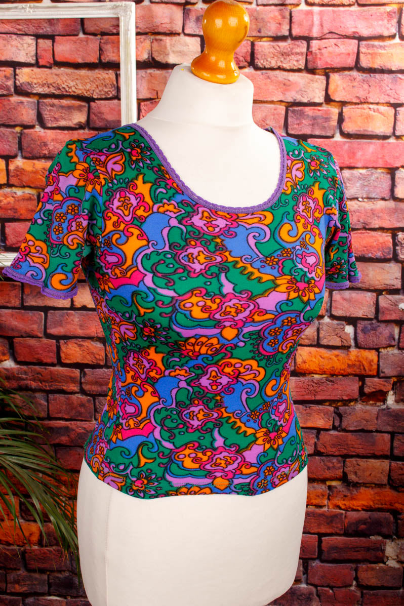 60s Disco Stretchtop bunt