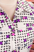 Schlager Kleid bunt Punkte