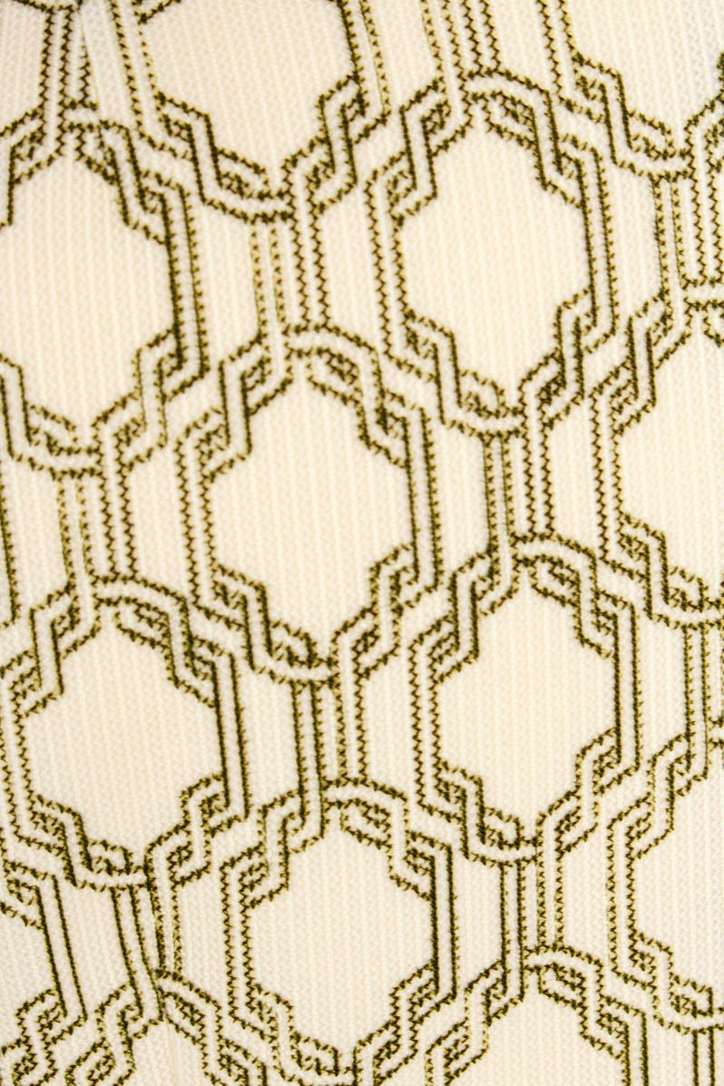 60s Minikleid grün Muster