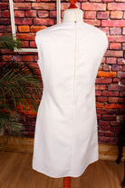 60s Minikleid weiß schlicht