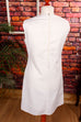 60s Minikleid weiß schlicht 60er 70er Disco Frau Hochzeit M 40-42 Rockabilly Schlager weiß vintageberlin.de