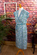 Sommerkleid blau Muster Default Title 70er blau Boho bunt Frau M 40-42 Rockabilly S 36-38 Special weiß vintageberlin.de