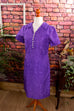 60s Disco Kleid lila Muster Default Title 60er 70er Disco Frau lila M 40-42 real-disco real-rockabilly Rockabilly Schlager Special vintageberlin.de