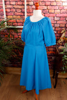 70er Tanzkleid türkisblau