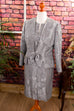 elegantes Brokat Kostüm silber Default Title 90er Abendmode Frau grau Hochzeit M 40-42 silber Special vintageberlin.de