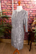 elegantes Brokat Kostüm silber 90er Abendmode Frau grau Hochzeit M 40-42 silber Special vintageberlin.de