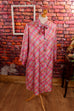 60s Morgenrock Hauskleid pink 60er 70er bunt Frau L 44-46 M 40-42 pink real-disco real-rockabilly Rockabilly rosa Sekretärin Special XL 48-50 vintageberlin.de