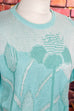 80s Sommer Pullover türkis 80er Disco Frau L 44-46 M 40-42 Rockabilly Special türkis vintageberlin.de