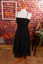 Tanzkleid schwarz Punkte