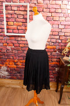 sexy Mini Faltenrock schwarz