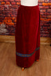 70er Hippierock rot Samt Default Title 70er Abendmode Boho Frau Hippie real-boho rot S 36-38 Schlager Special vintageberlin.de