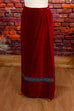 70er Hippierock rot Samt 70er Abendmode Boho Frau Hippie real-boho rot S 36-38 Schlager Special vintageberlin.de