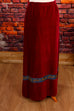 70er Hippierock rot Samt 70er Abendmode Boho Frau Hippie real-boho rot S 36-38 Schlager Special vintageberlin.de