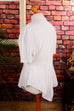 Boho 80s Bluse weiß 80er Boho Disco Frau real-80er Rockabilly S 36-38 Special weiß vintageberlin.de