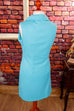 70er Schlagerkleid türkis 60er 70er DDR Disco Frau M 40-42 Rockabilly Schlager Special türkis vintageberlin.de