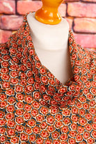 70er Stretchkleid Boho Muster