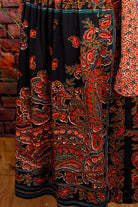 70er Stretchkleid Boho Muster
