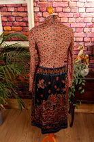 70er Stretchkleid Boho Muster