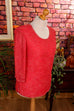 Pailletten Top apricot bestickt 90er Abendmode Frau L 44-46 M 40-42 rosa Special vintageberlin.de