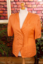 80er Top orange Punkte