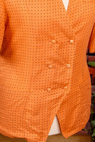 80er Top orange Punkte