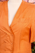 80er Top orange Punkte