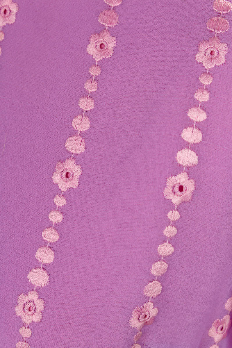 60s Minikleid lila Spitze