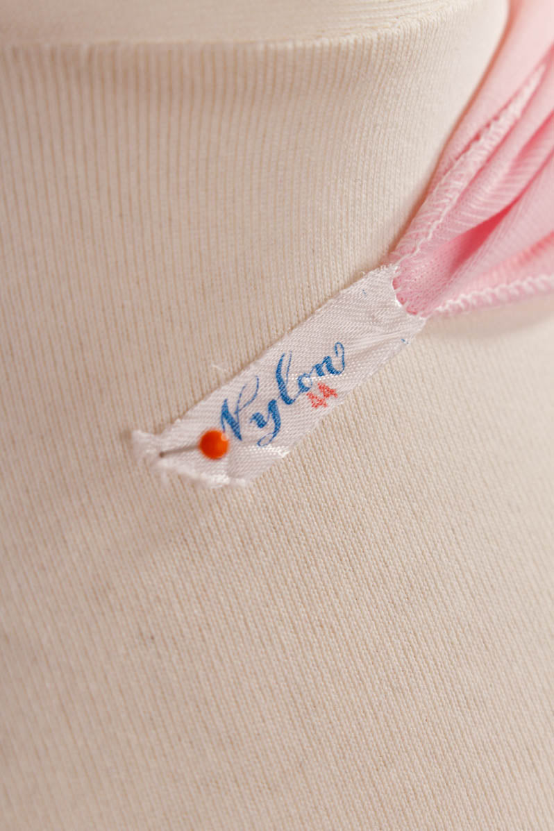Vintage Nylon Unterkleid rosa