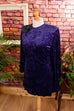Samt Minikleid lila Pailletten 80er 90er Abendmode Frau Gothic L 44-46 lila M 40-42 Special vintageberlin.de