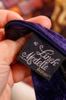 Samt Minikleid lila Pailletten 80er 90er Abendmode Frau Gothic L 44-46 lila M 40-42 Special vintageberlin.de
