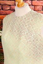 60s Schlager Kleid grün Muster