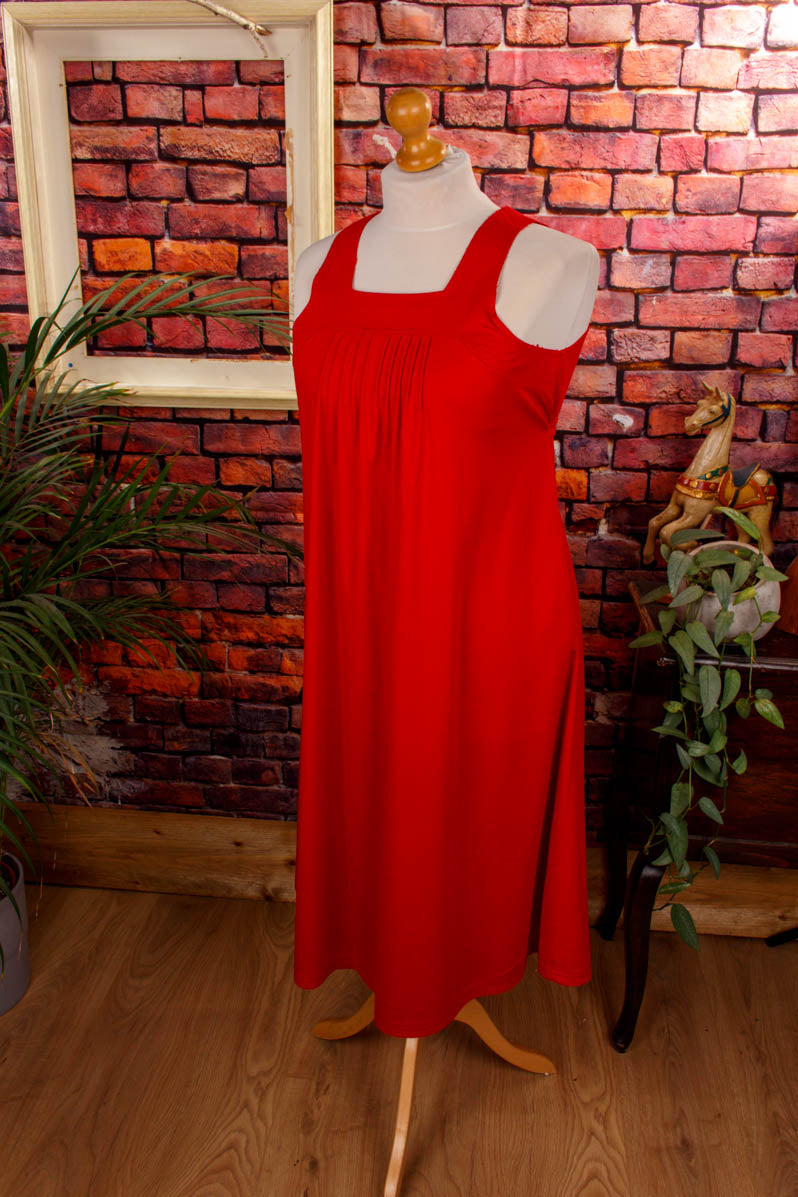 Vintage Umstandskleid rot