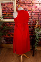 Vintage Umstandskleid rot