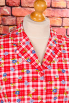 Vintage Landhaus Bluse rot kariert