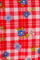 Vintage Landhaus Bluse rot kariert
